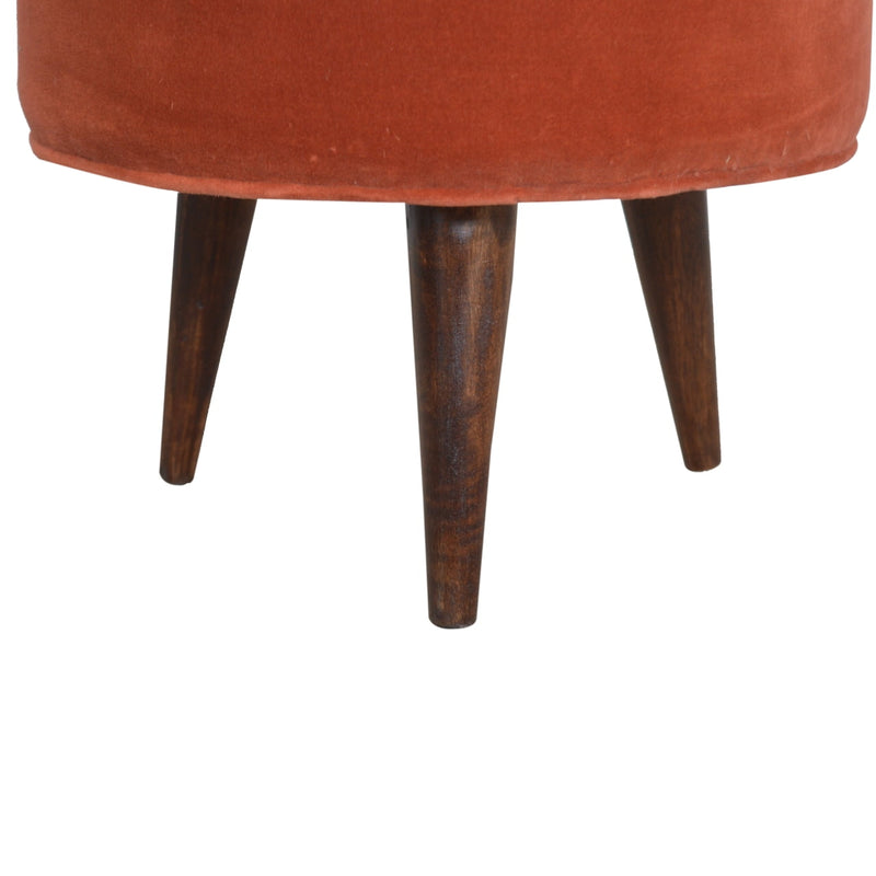 Brick Velvet Nordic Style Footstool